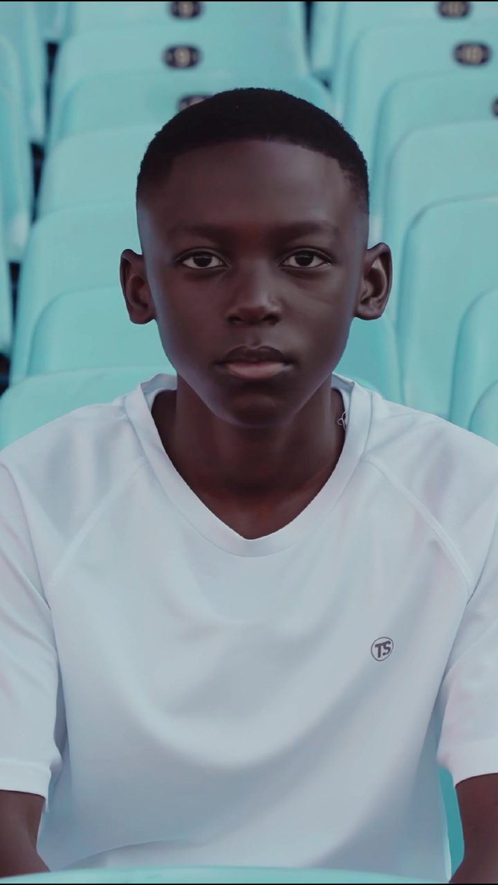 Young rugby player portrait in the stadium